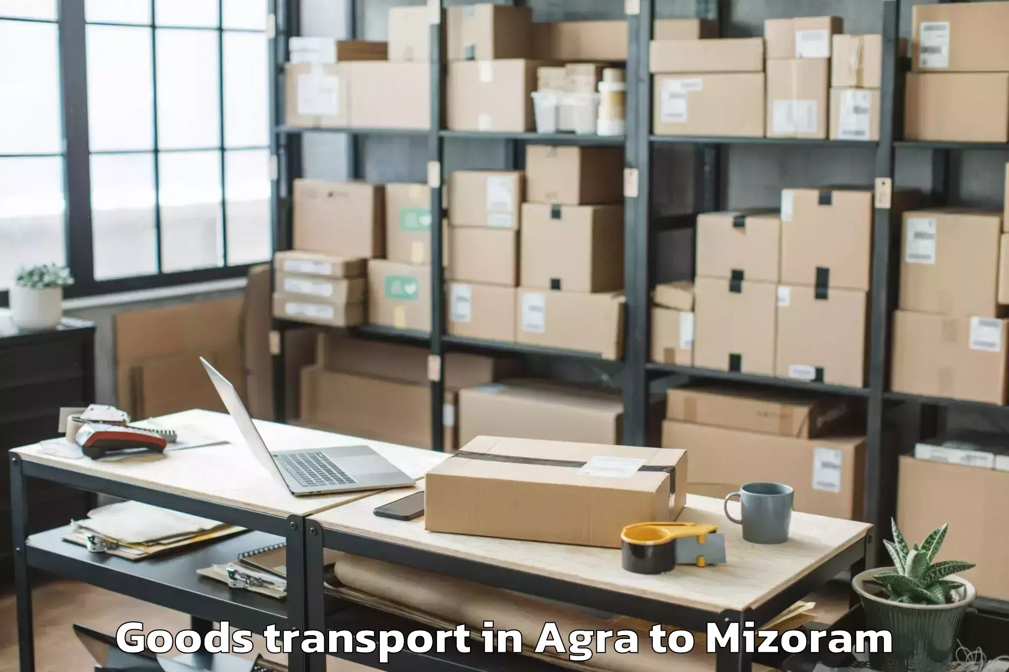 Easy Agra to Sairang Goods Transport Booking